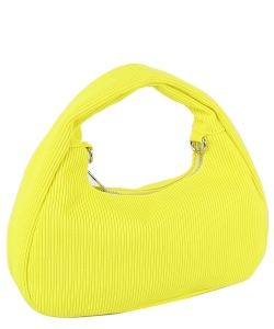 Fashion Corduroy Shoulder Bag Hobo LHU521-Z NEON YELLOW